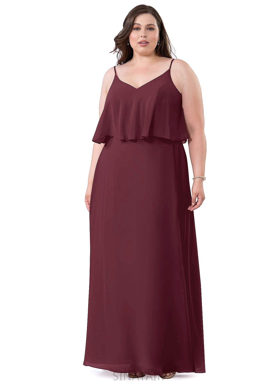 Emmy Floor Length Sleeveless A-Line/Princess Natural Waist Scoop Bridesmaid Dresses