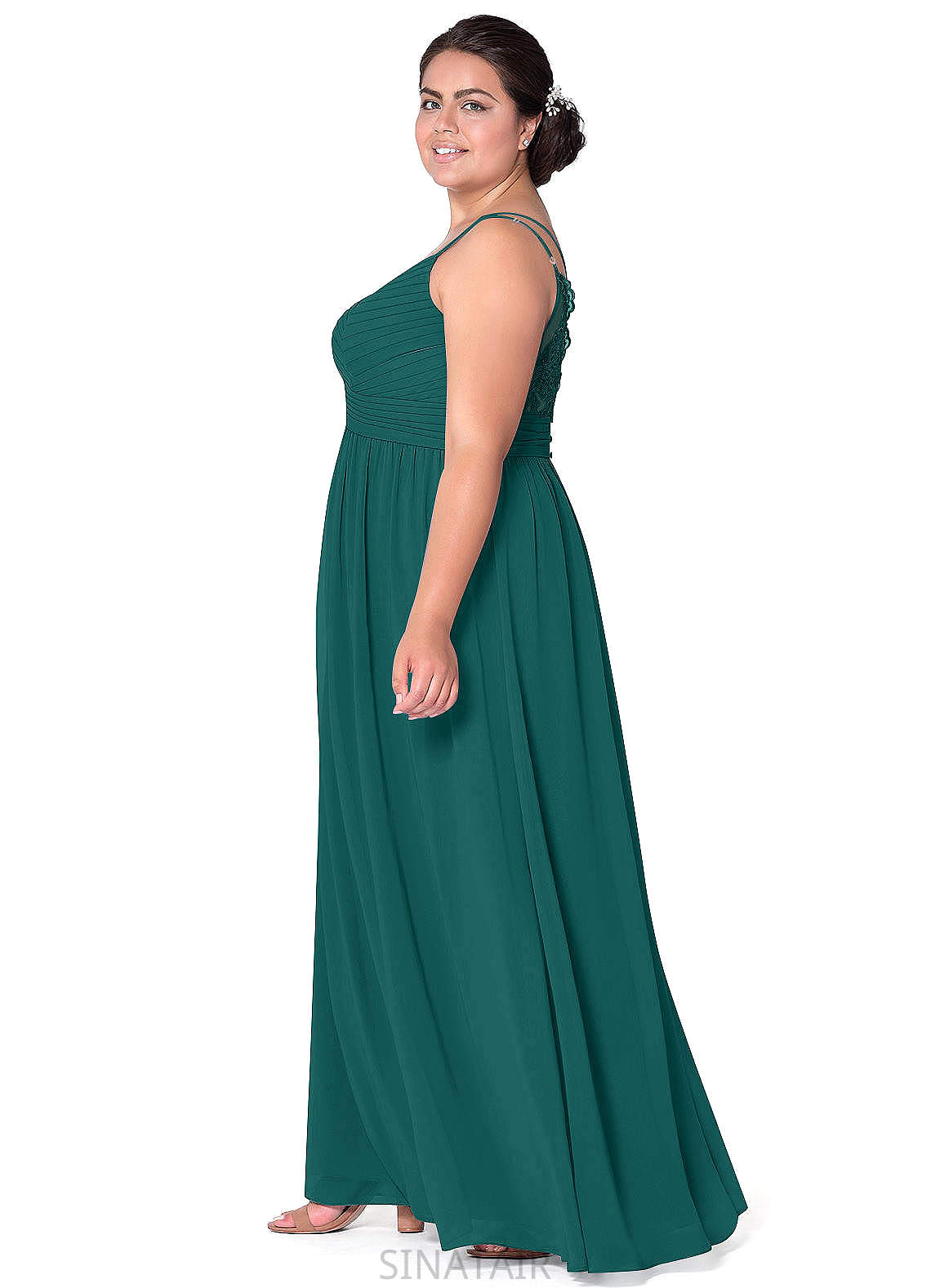 Harper Floor Length Scoop Sleeveless Trumpet/Mermaid Natural Waist Bridesmaid Dresses