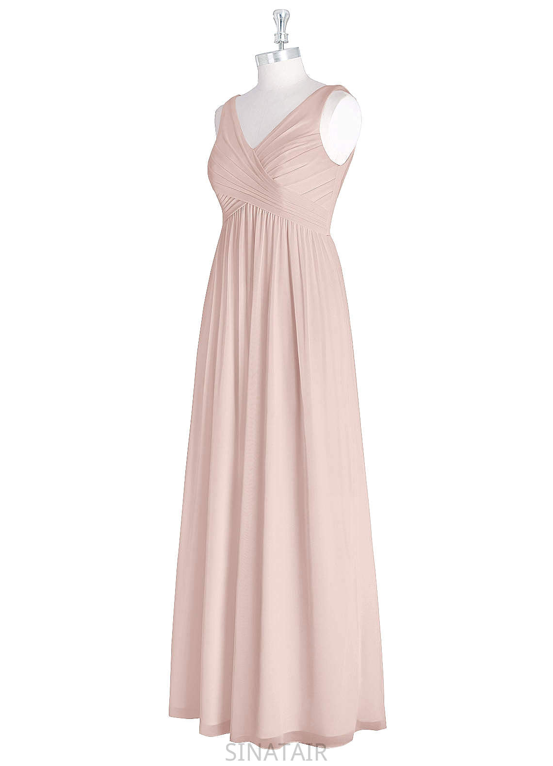 Kaitlynn Sleeveless Scoop A-Line/Princess Natural Waist Floor Length Bridesmaid Dresses