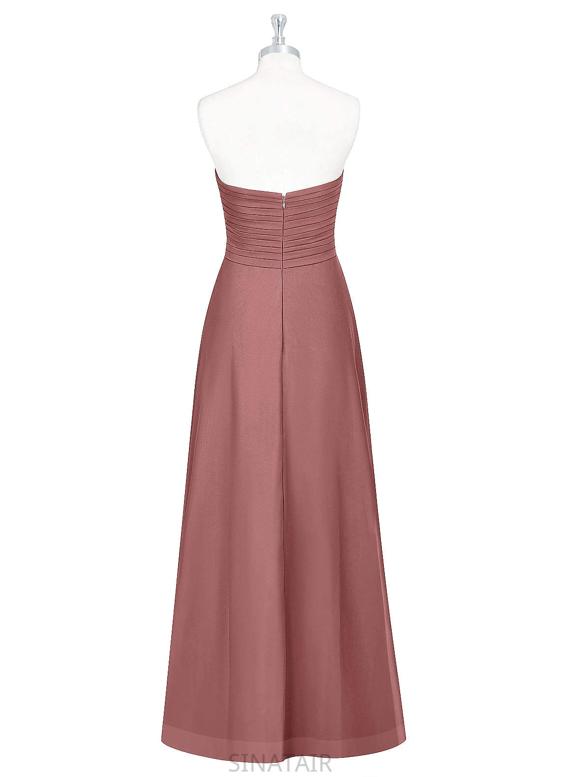 Viv A-Line/Princess V-Neck Sleeveless Natural Waist Floor Length Bridesmaid Dresses