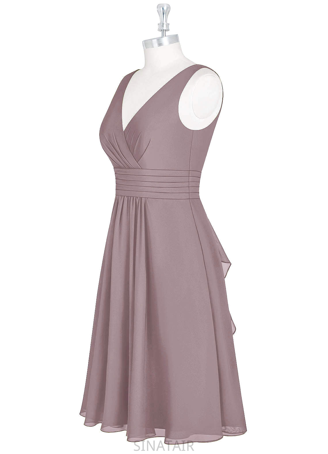 Lyla Spaghetti Staps Natural Waist Spandex Sleeveless Floor Length Sheath/Column Bridesmaid Dresses