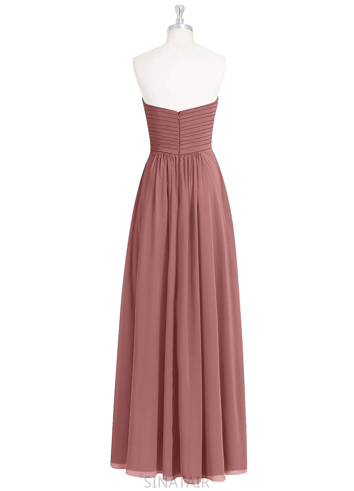 Micaela Natural Waist V-Neck A-Line/Princess Sleeveless Floor Length Bridesmaid Dresses