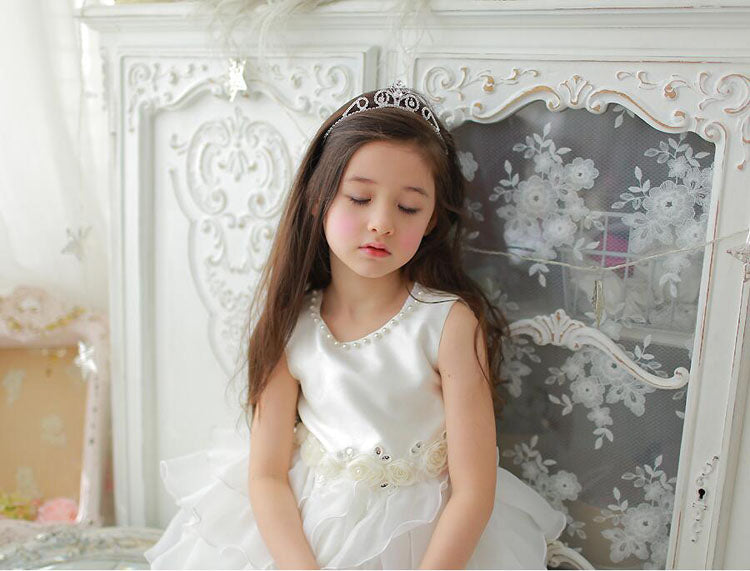 Princess Crown Tiara Flower Girls Rhinestone Headband Jewelry headpieces