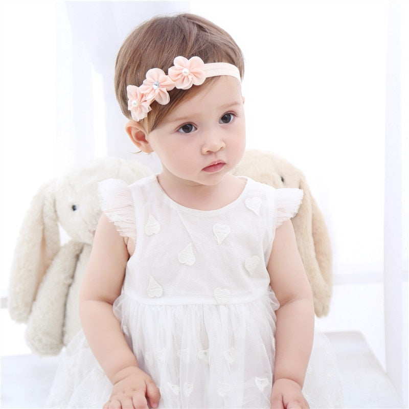 Baby Headband Flower Girls Bows Toddler Hair Bands for Baby Girls Kids Headbands Turban Newborn headpieces