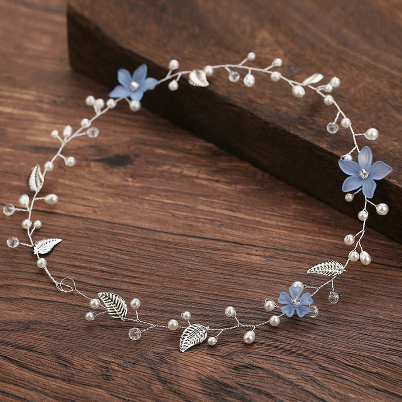 Crystal Headbands Wedding Hair Accessories Handmade Hair Decoration Flower Leaf headpieces