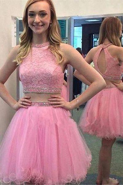 Two Piece Lace Homecoming Dresses Alondra CD10734