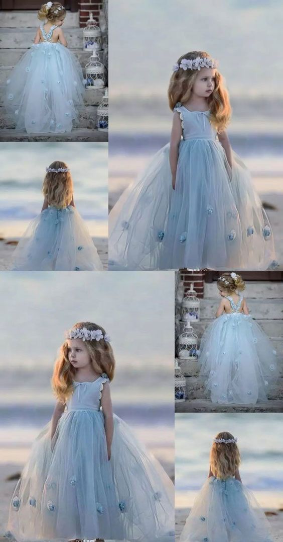 Princess Floor Length Flower Girl Homecoming Dresses America Dress CD12109