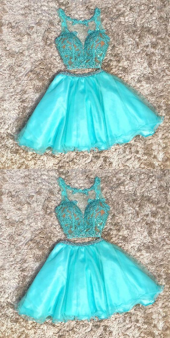 Short Audrina Homecoming Dresses Two Pieces CD12306