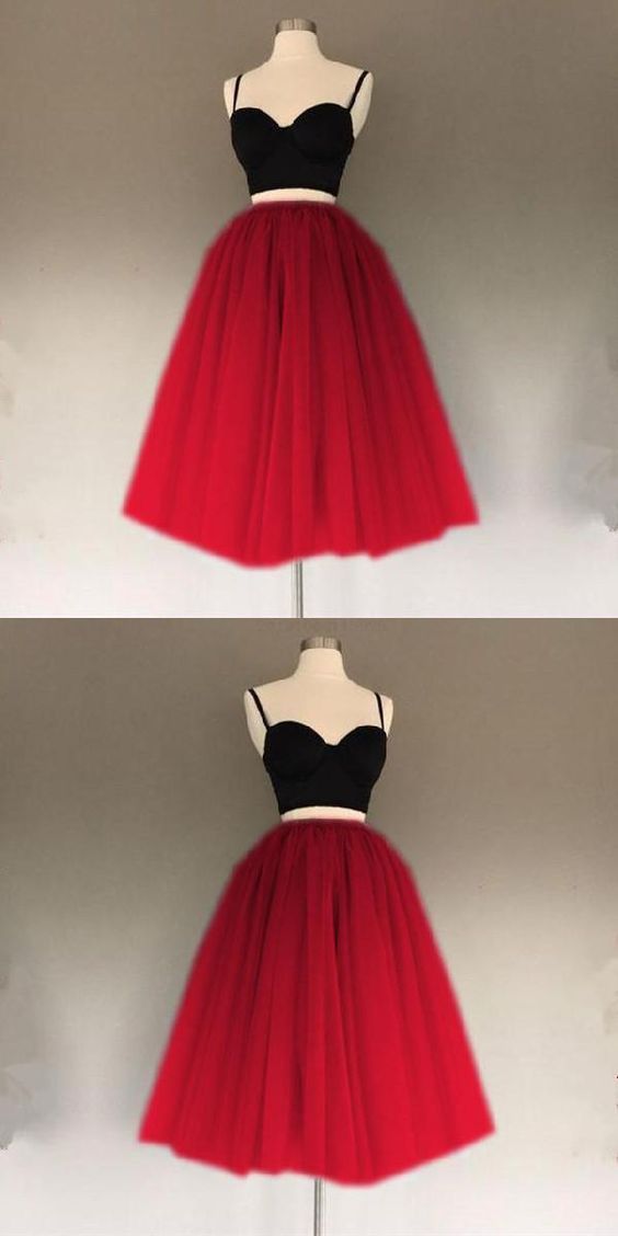 Custom Made Splendid Short Two Piece Short Tulle Gowns Homecoming Dresses Ida A Line CD1868