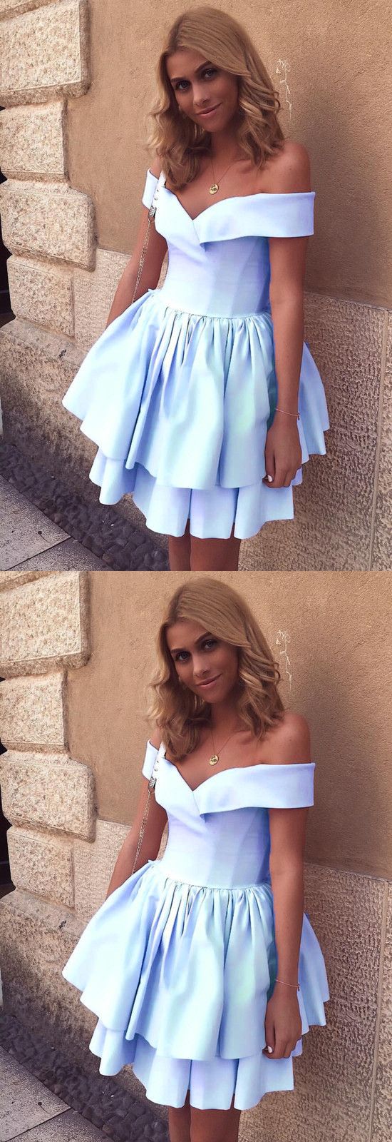 Baby Blue Cocktail Blanche Homecoming Dresses Short Dresses Semi Formal Dress Short Dress Light Blue CD2824