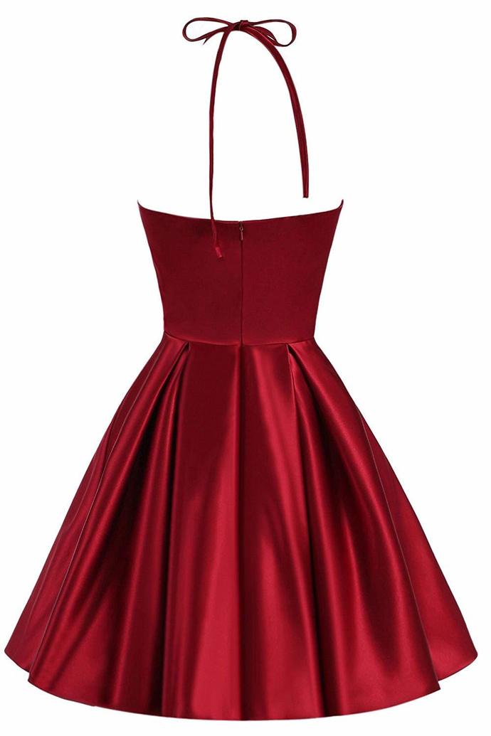 Homecoming Dresses Ali Cocktail Cute Strap Red Mini Short Party Dress CD3395