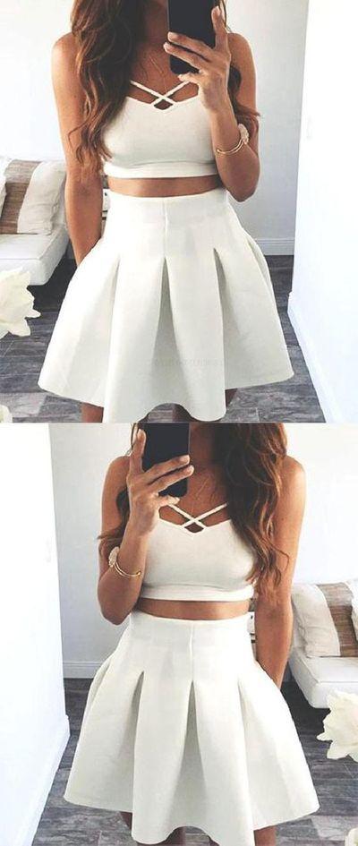 Customized Absorbing Two Piece Homecoming Dresses Lindsey Cute CD341