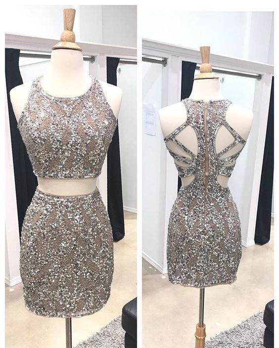 Two piece homecoming Makenna dresses, Beaded homecoming dresses, Sheath homecoming dresses, Open back homecoming Homecoming Dresses dresses CD3996