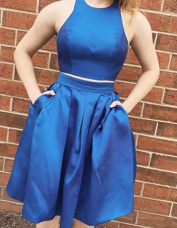 Two Piece Homecoming Dresses Keyla Short CD4400