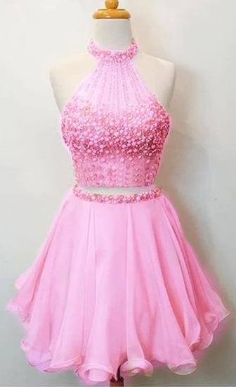 Short Diya Two Pieces Homecoming Dresses CD4566