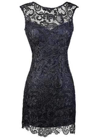 Sheath Bateau Lace Homecoming Dresses Alessandra Backless Short Navy Blue Mother Of The Bride Dress CD819