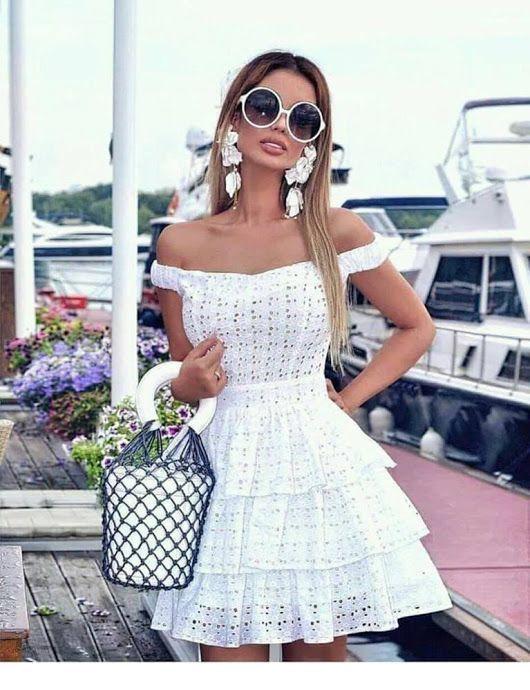 White Ruffle Short Bodycon Women Mini Dress Lace Danica Homecoming Dresses Spring Summer CD9791