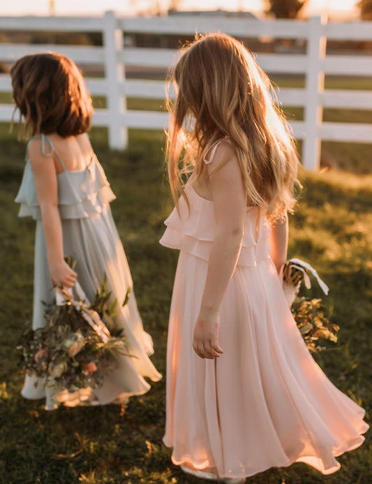 Flower Girl Dresses A-Line Chiffon Cheap Girl Dresses