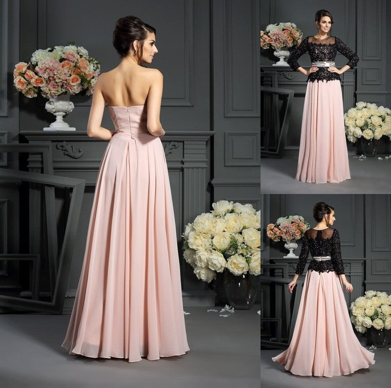 of Chiffon Long Sleeveless A-Line/Princess Sweetheart Mother the Bride Dresses