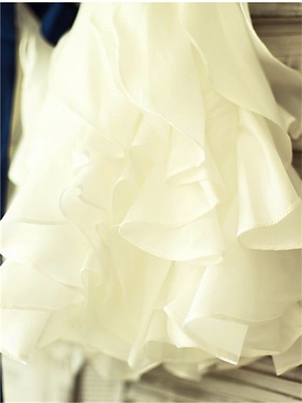 Bowknot A-line/Princess Taffeta Sleeveless Tea-Length Scoop Flower Girl Dresses